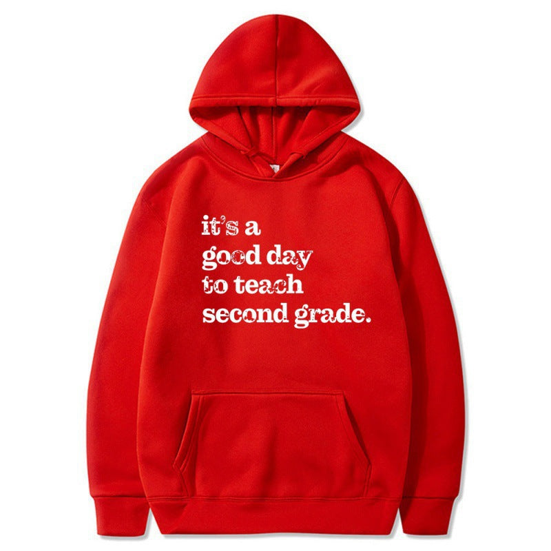 Kvinnors hoodie med inspirerande lärarcitat och bekväm passform Mirla-Eva Jonsson