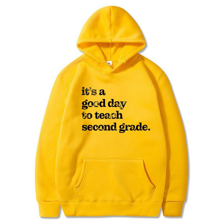 Kvinnors hoodie med inspirerande lärarcitat och bekväm passform Mirla-Eva Jonsson
