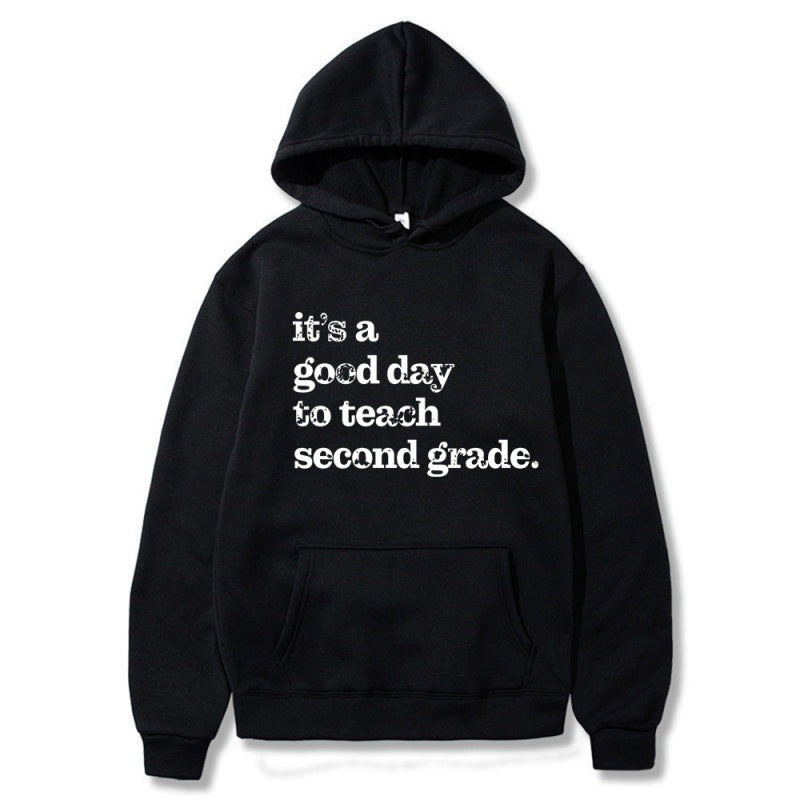 Kvinnors hoodie med inspirerande lärarcitat och bekväm passform Mirla-Eva Jonsson