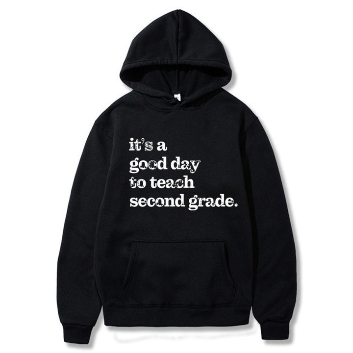 Kvinnors hoodie med inspirerande lärarcitat och bekväm passform Mirla-Eva Jonsson
