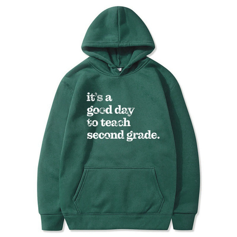 Kvinnors hoodie med inspirerande lärarcitat och bekväm passform Mirla-Eva Jonsson