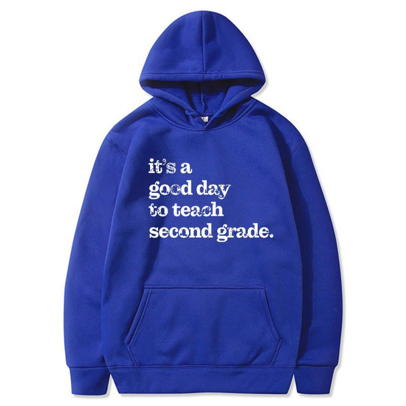 Kvinnors hoodie med inspirerande lärarcitat och bekväm passform Mirla-Eva Jonsson