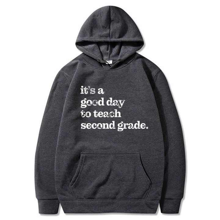 Kvinnors hoodie med inspirerande lärarcitat och bekväm passform Mirla-Eva Jonsson