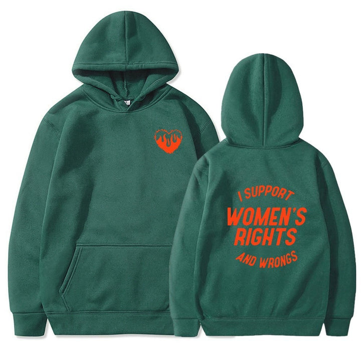 Kvinnors hoodie med inspirerande meddelandedesign Mirla-Eva Jonsson