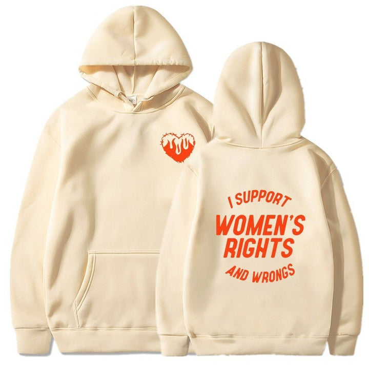Kvinnors hoodie med inspirerande meddelandedesign Mirla-Eva Jonsson