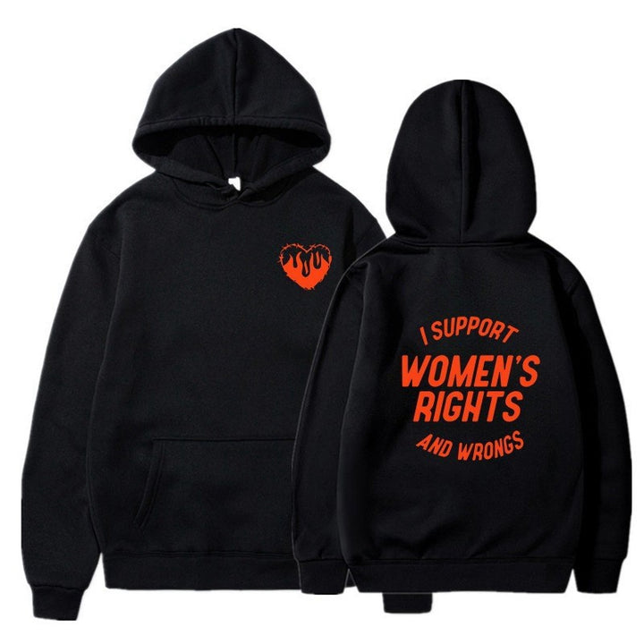 Kvinnors hoodie med inspirerande meddelandedesign Mirla-Eva Jonsson