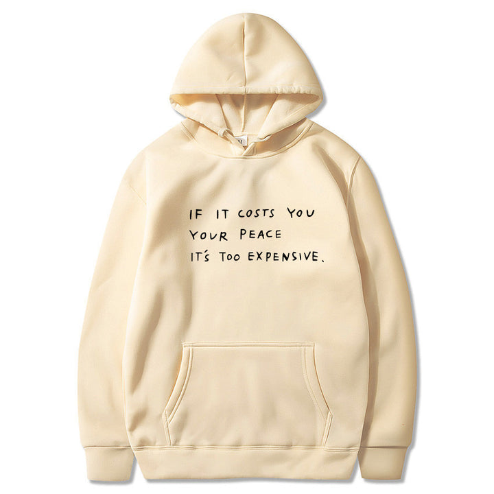 Kvinnors hoodie med inspirerande motiv Mirla-Eva Jonsson