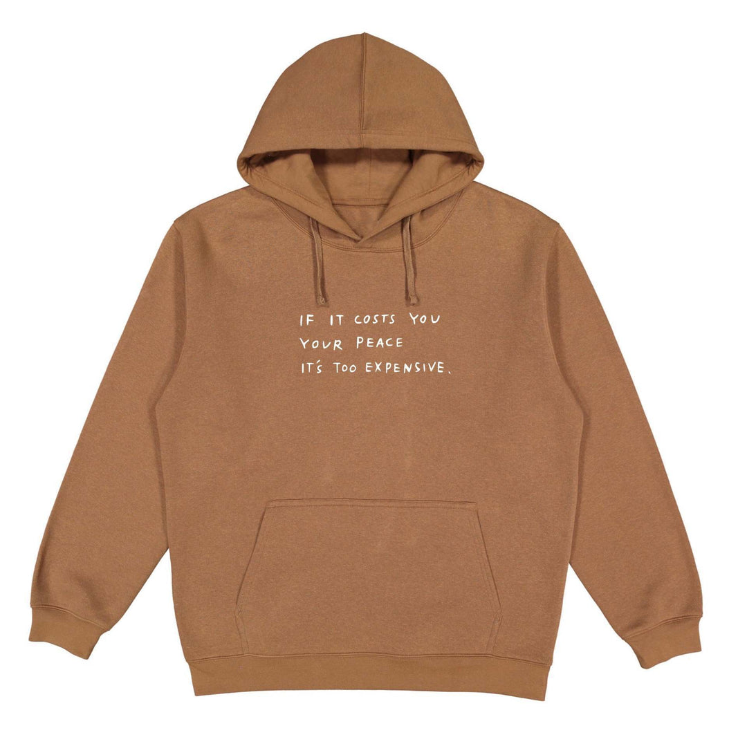 Kvinnors hoodie med inspirerande motiv Mirla-Eva Jonsson