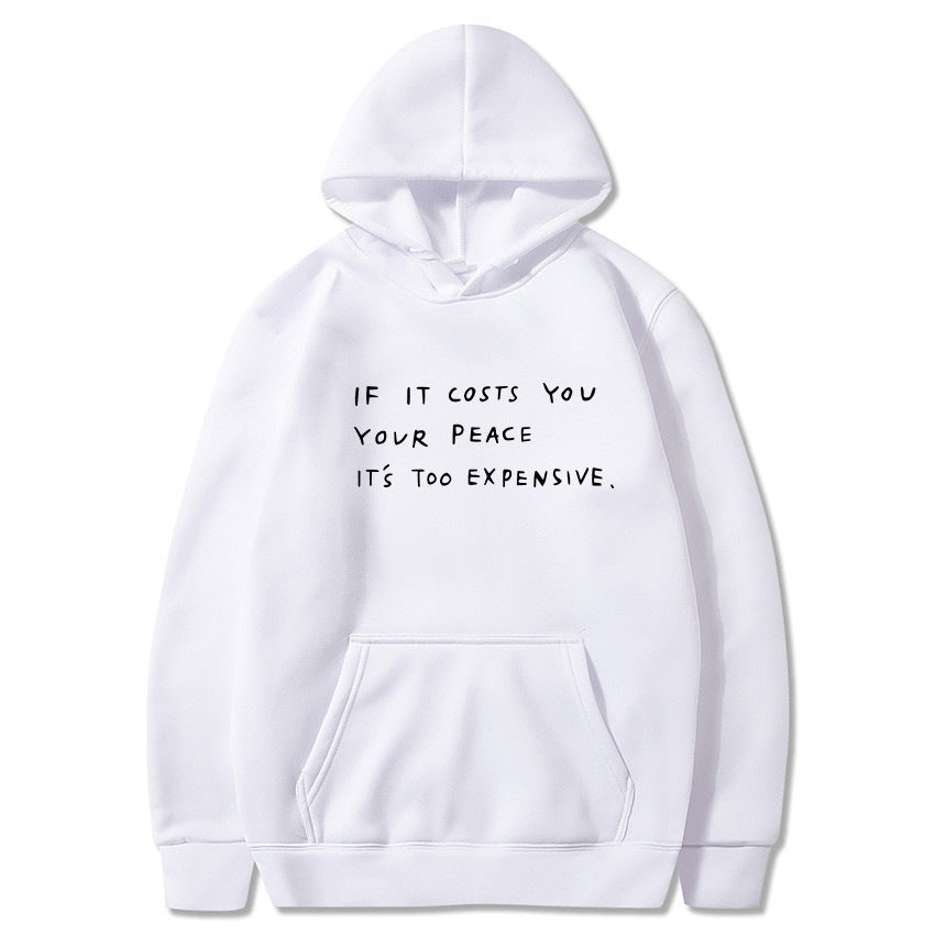 Kvinnors hoodie med inspirerande motiv Mirla-Eva Jonsson