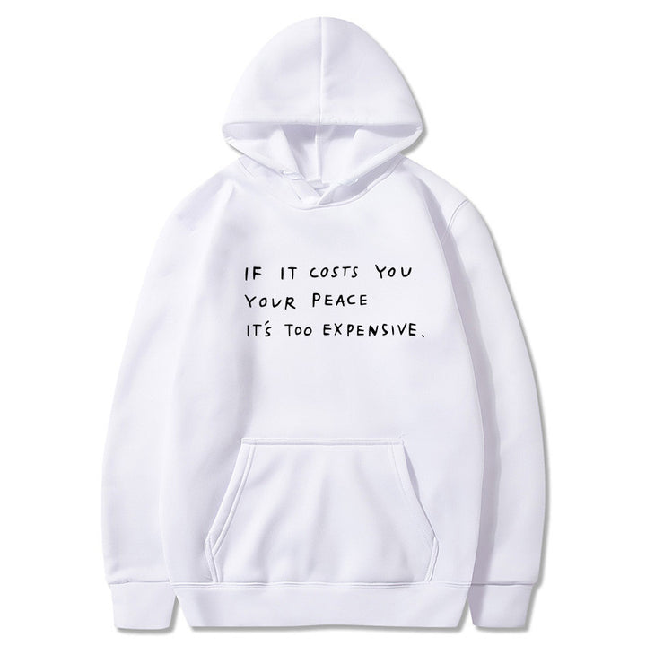 Kvinnors hoodie med inspirerande motiv Mirla-Eva Jonsson