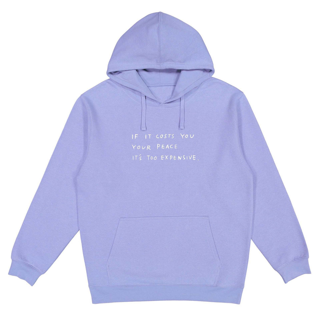 Kvinnors hoodie med inspirerande motiv Mirla-Eva Jonsson