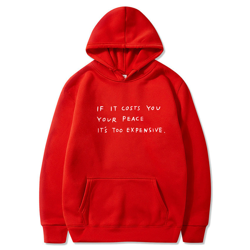 Kvinnors hoodie med inspirerande motiv Mirla-Eva Jonsson