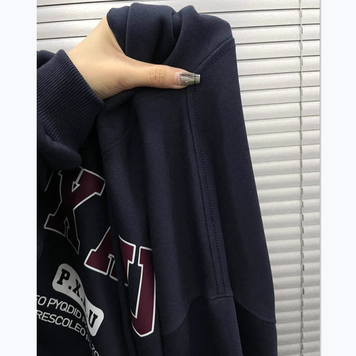 Kvinnors hoodie med inspirerande sloganmotiv Mirla-Eva Jonsson