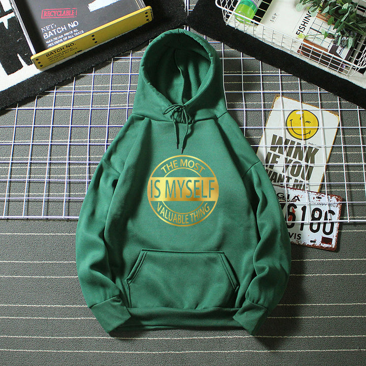 Kvinnors hoodie med inspirerande text Mirla-Eva Jonsson