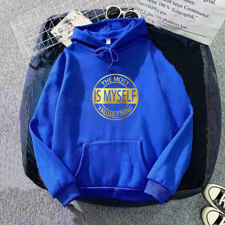 Kvinnors hoodie med inspirerande text Mirla-Eva Jonsson