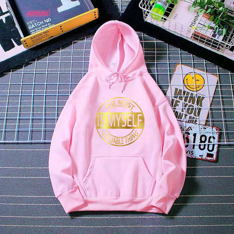 Kvinnors hoodie med inspirerande text Mirla-Eva Jonsson