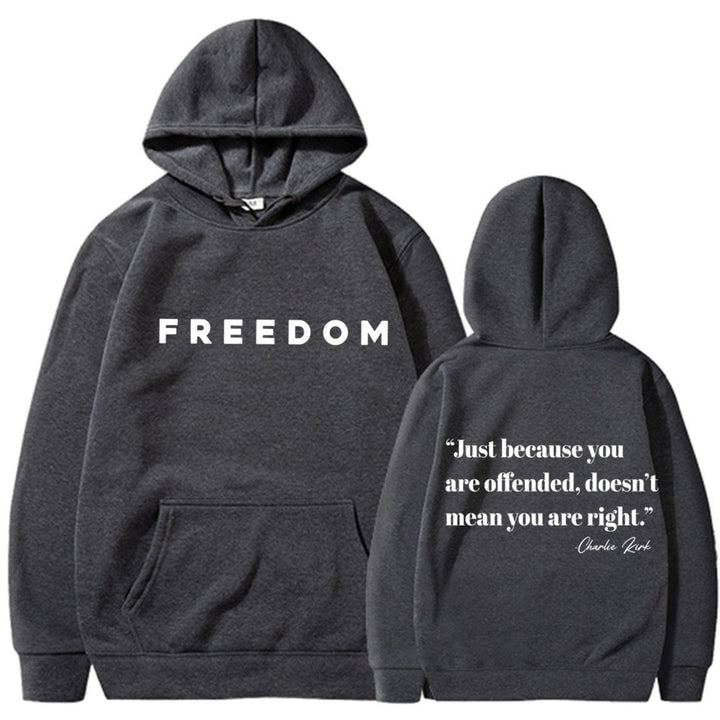 Kvinnors hoodie med inspirerande text och avslappnad passform Mirla-Eva Jonsson