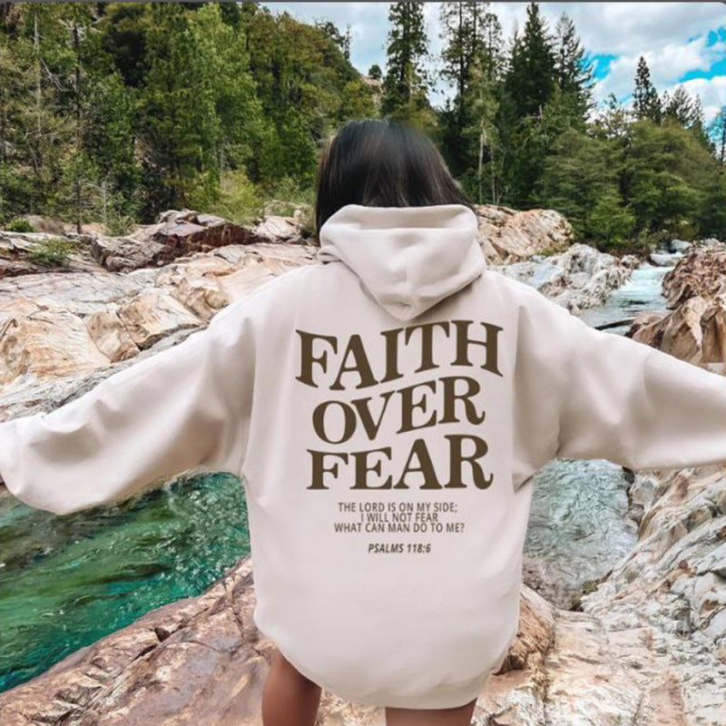 Kvinnors hoodie med inspirerande text och bekväm passform Mirla-Eva Jonsson