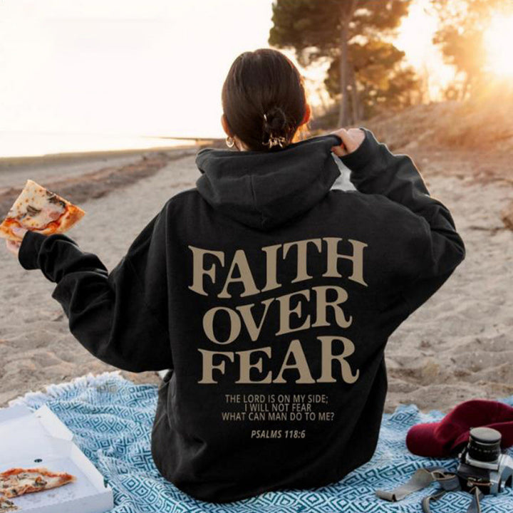 Kvinnors hoodie med inspirerande text och högkvalitativ bomull Mirla-Eva Jonsson