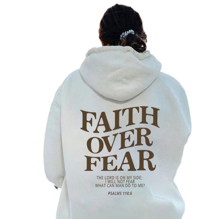 Kvinnors hoodie med inspirerande text och högkvalitativ bomull Mirla-Eva Jonsson