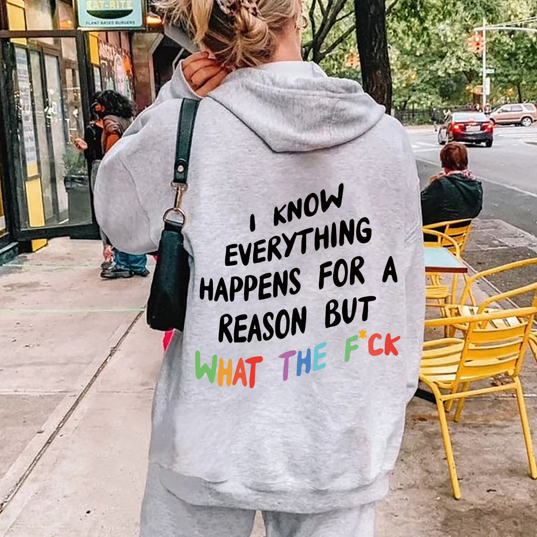Kvinnors hoodie med inspirerande text och lös passform Mirla-Eva Jonsson