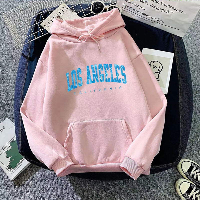 Kvinnors hoodie med iögonfallande Los Angeles-tryck Mirla-Eva Jonsson
