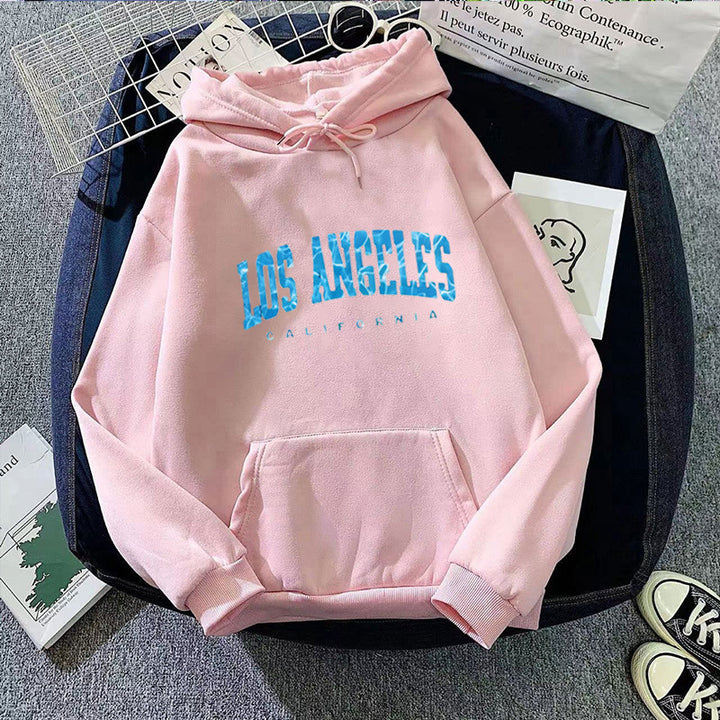 Kvinnors hoodie med iögonfallande Los Angeles-tryck Mirla-Eva Jonsson