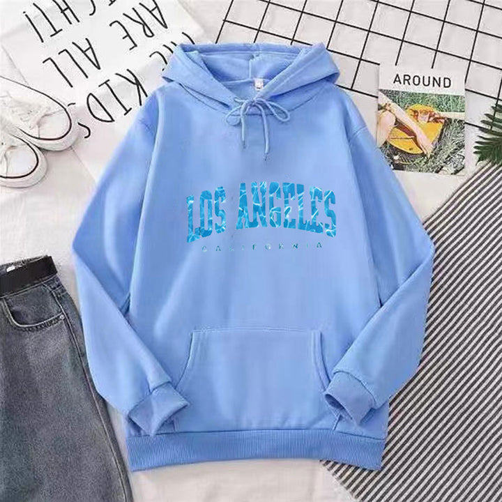 Kvinnors hoodie med iögonfallande Los Angeles-tryck Mirla-Eva Jonsson