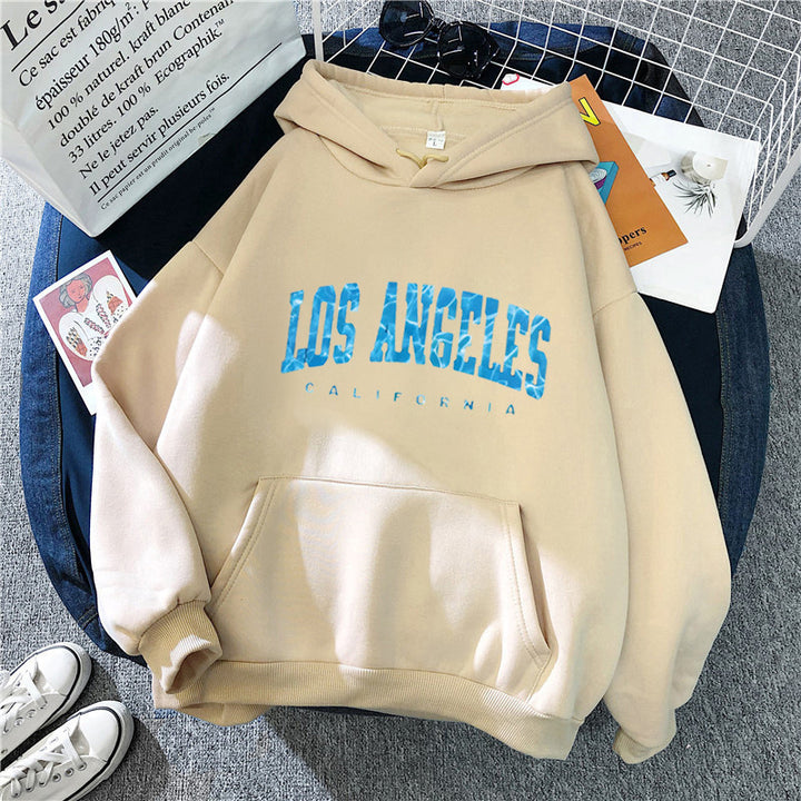 Kvinnors hoodie med iögonfallande Los Angeles-tryck Mirla-Eva Jonsson
