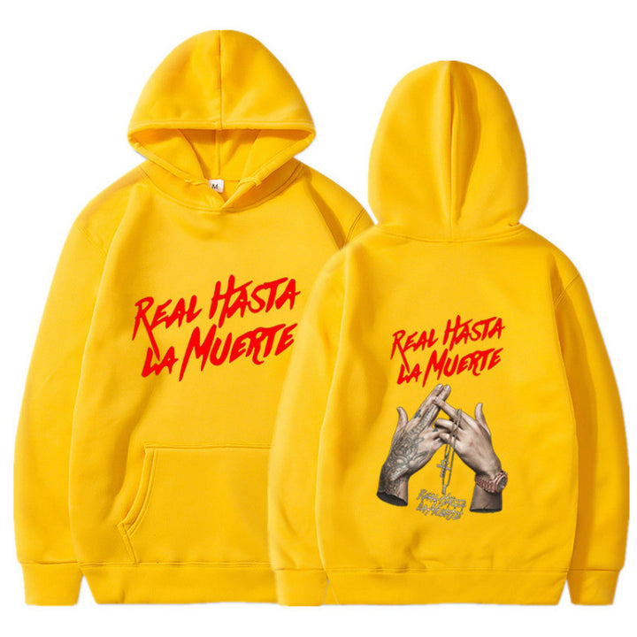 Kvinnors hoodie med iögonfallande text i urban stil Mirla-Eva Jonsson