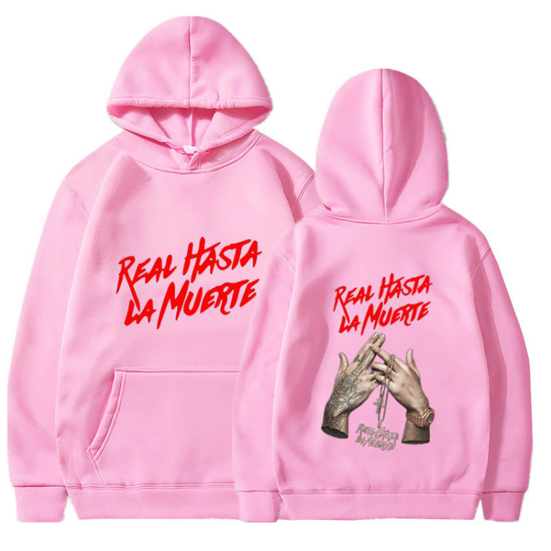 Kvinnors hoodie med iögonfallande text i urban stil Mirla-Eva Jonsson