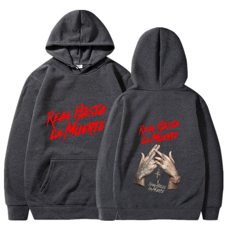 Kvinnors hoodie med iögonfallande text i urban stil Mirla-Eva Jonsson