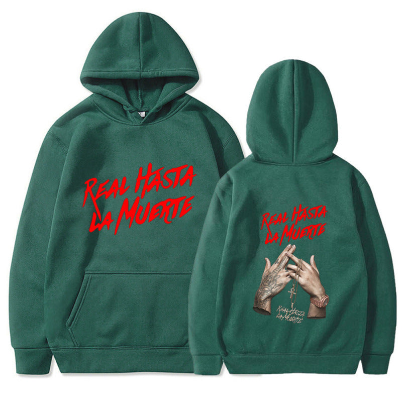 Kvinnors hoodie med iögonfallande text i urban stil Mirla-Eva Jonsson