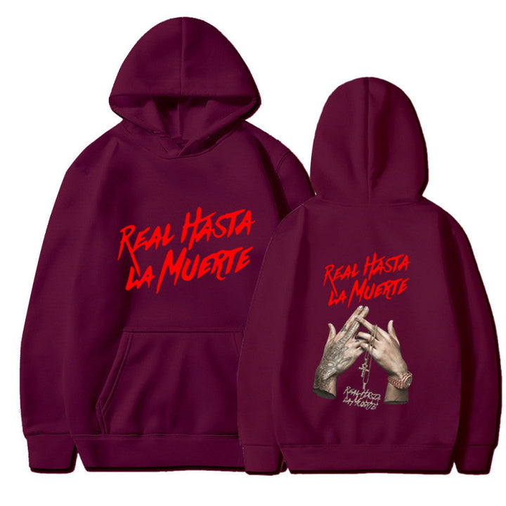Kvinnors hoodie med iögonfallande text i urban stil Mirla-Eva Jonsson