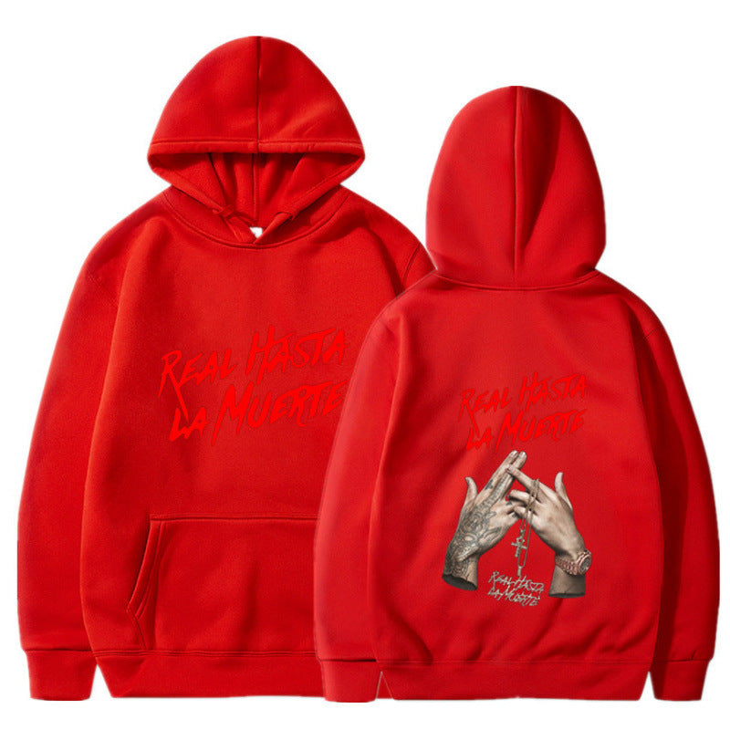 Kvinnors hoodie med iögonfallande text i urban stil Mirla-Eva Jonsson