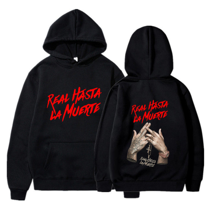 Kvinnors hoodie med iögonfallande text i urban stil Mirla-Eva Jonsson