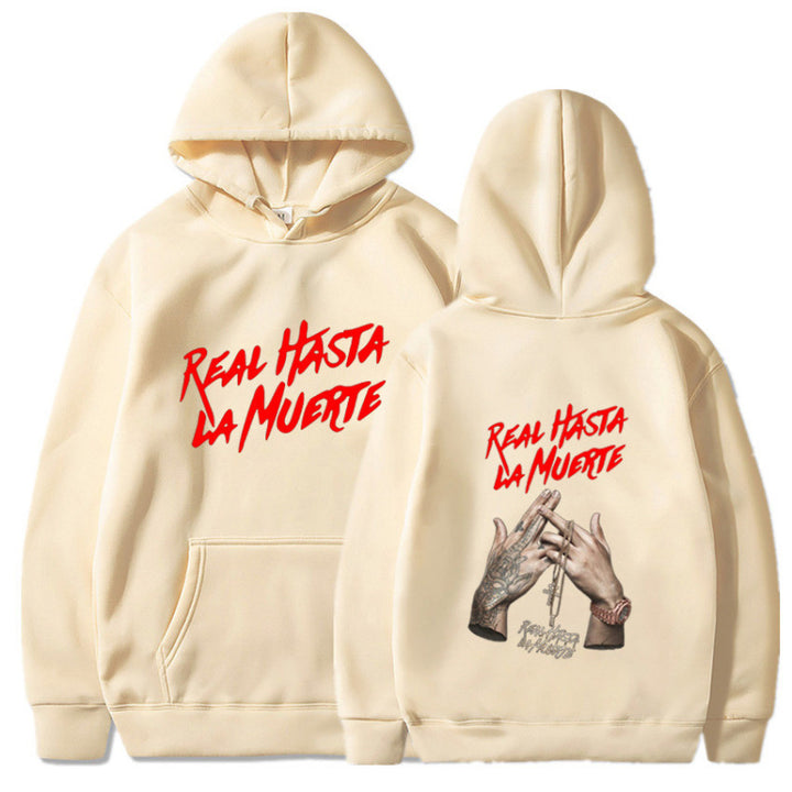 Kvinnors hoodie med iögonfallande text i urban stil Mirla-Eva Jonsson