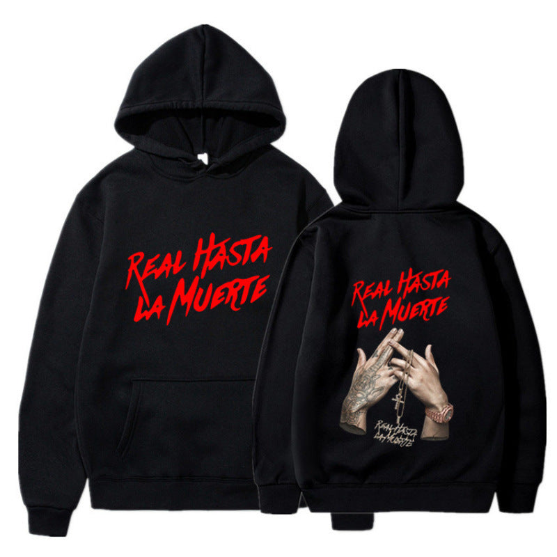 Kvinnors hoodie med iögonfallande text i urban stil Mirla-Eva Jonsson