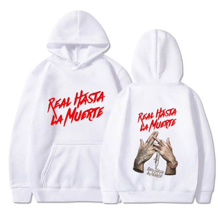 Kvinnors hoodie med iögonfallande text i urban stil Mirla-Eva Jonsson