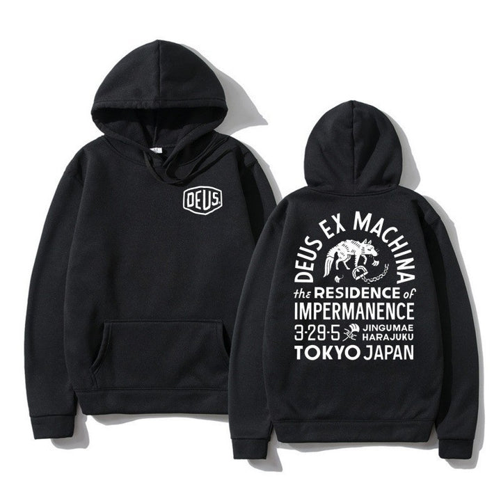 Kvinnors hoodie med iögonfallande tryck och bekväm passform Mirla-Eva Jonsson