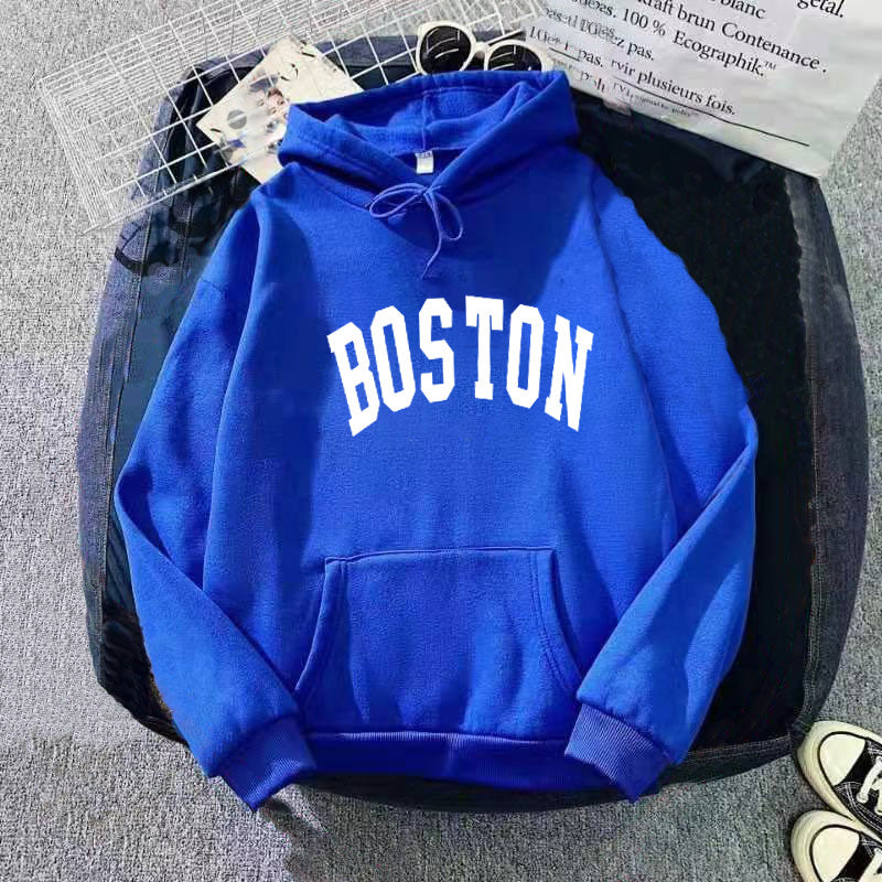 Kvinnors hoodie med klassisk Boston tryck Mirla-Eva Jonsson