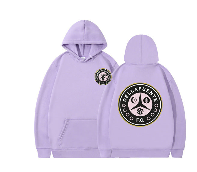 Kvinnors hoodie med konstnärlig design och bekväm passform Mirla-Eva Jonsson