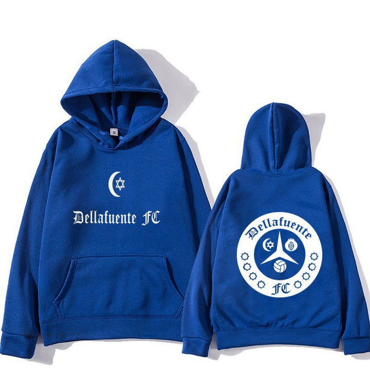 Kvinnors hoodie med konstnärlig design och bekväm passform Mirla-Eva Jonsson
