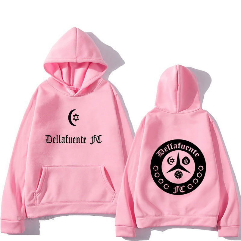 Kvinnors hoodie med konstnärlig design och bekväm passform Mirla-Eva Jonsson