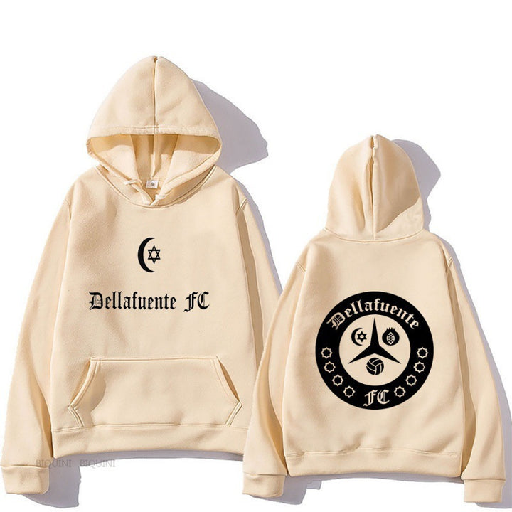 Kvinnors hoodie med konstnärlig design och bekväm passform Mirla-Eva Jonsson