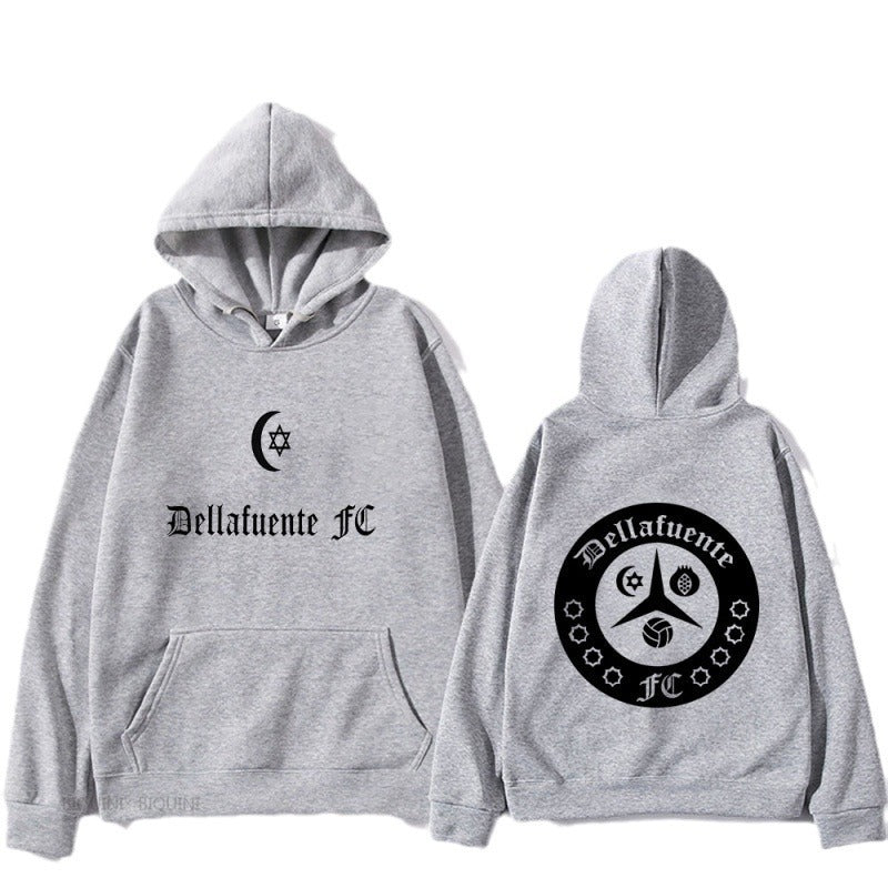 Kvinnors hoodie med konstnärlig design och bekväm passform Mirla-Eva Jonsson