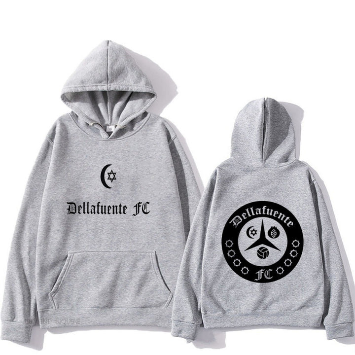 Kvinnors hoodie med konstnärlig design och bekväm passform Mirla-Eva Jonsson