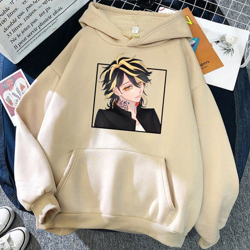 Kvinnors hoodie med konstnärlig design och bekväm passform Mirla-Eva Jonsson