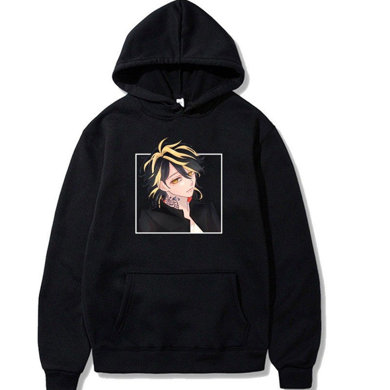 Kvinnors hoodie med konstnärlig design och bekväm passform Mirla-Eva Jonsson