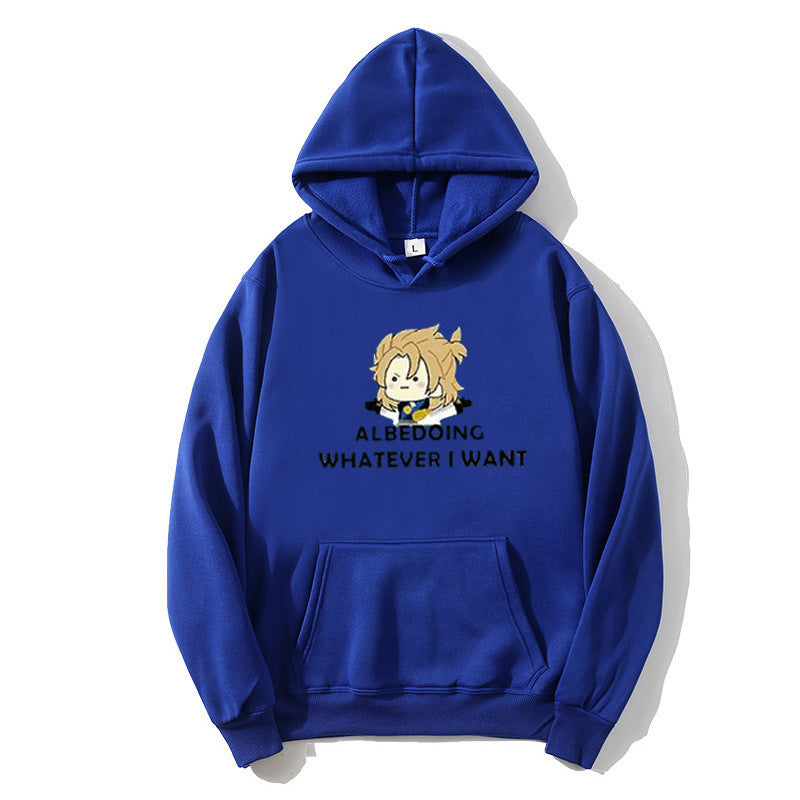 Kvinnors hoodie med konstnärlig grafisk design och motiverande text Mirla-Eva Jonsson